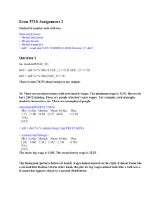 Econ 3710 Assignment: Wage Analysis with LFS Data