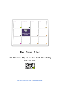 The Game Plan V1