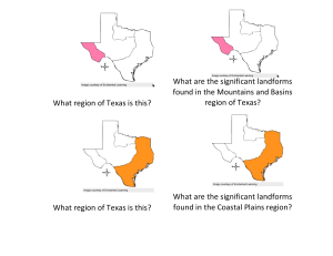 regions of texas flashcards - print two sided and cut out flashcards