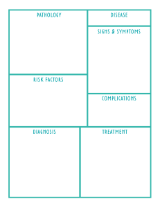 Disease Information Worksheet