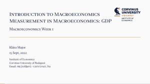Macroeconomics week 1