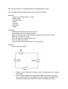 CS10 Physics - Electric Circuit Demo Experiment Lab Report