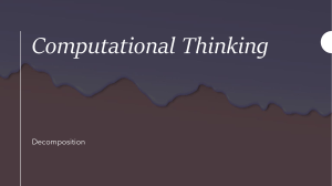 Computational-Thinking-Decomposition