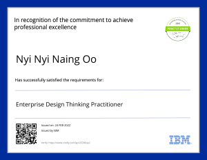 Enterprise Design Thinking Practitioner Badge20220224531pw62