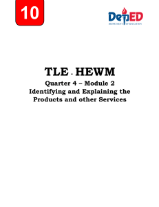 TLE HEWM-Q4-MODULE-2-Identify-and-explain-the-products