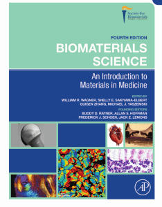 Biomaterials Science An Introduction to Materials in Medicine 4th