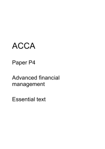 acca-p4-advanced financial management