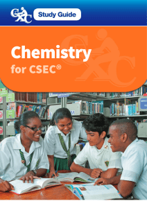 CXC Study Guide - Chemistry for CSEC 