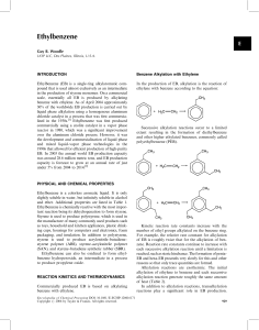 Ethylbenzene production