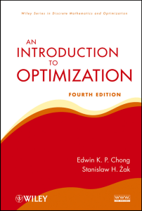 Introduction to Optimization: Theory and Methods