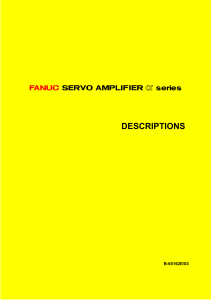 AC SERVO AMPLIFIER A Series DESCRIPTIONS B-65162EN 03