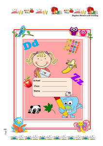 English Phonics & Tracing Worksheet