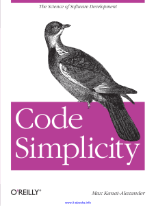 Code Simplicity - Max Kanat-Alexander