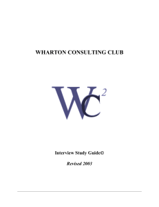 Wharton Consulting Club