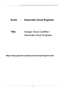 Google Associate Cloud Engineer Free Dumps 2023