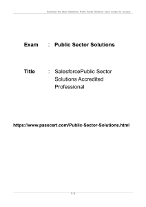 Salesforce Public Sector Solutions Accredited Professional Exam Dumps