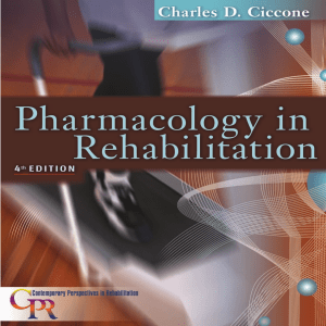 Ciccone Pharmacology in Rehabilitation 4th ed 0803613776