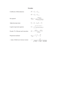 MVDA-formula sheet