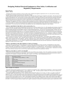 Avoiding Redesigning of Medical Electrical Equipment - MECA