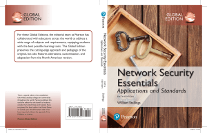 Network Security Essentials: Applications & Standards