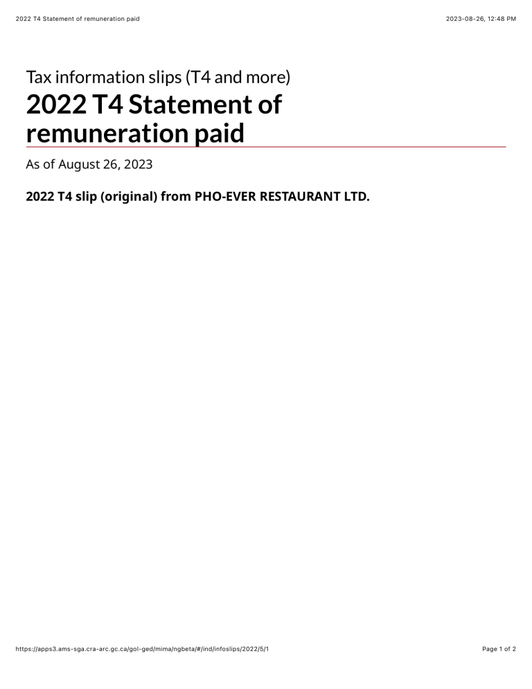 2022 T4 Statement Of Remuneration Paid1 9739