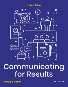 Carolyn Meyer - Communicating For Results  A Canadian Students Guide-Oxford University Press 2020