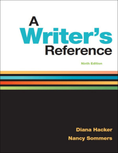 TxtENG A Writers Reference 9Ed. Hacker, Sommers
