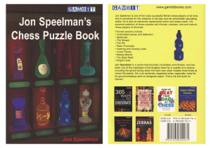 Jon Speelman's Chess Puzzle Book ( printed )