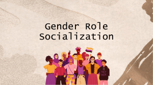 Chapter 3 3.2-Gender-Socialization