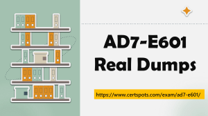 Adobe AD7-E601 Dumps Questions Answers