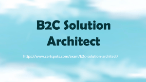 B2C Solution Architect Certification Free Questions 2023