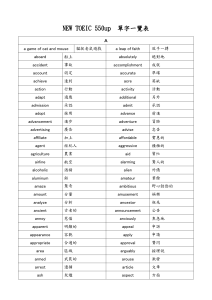 多益單字表