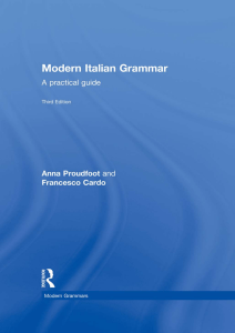 Modern Italian Grammar a Practical Guide
