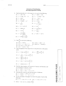 4.2 derivative practice Stewart