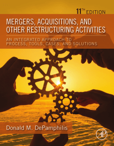 11th ed, Donald DePamphilis - Mergers, Acquisitions, and Other Restructuring Activities (2021)