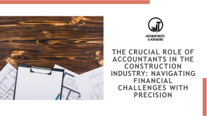 The Crucial Role of Accountants in the Construction Industry
