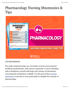 Pharmacology-Nursing-Mnemonics-Tips-Nurseslabs