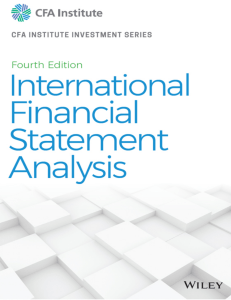 International Financial Statement Analysis (CFA Institute Investment Series) by Robinson, Thomas R (1)