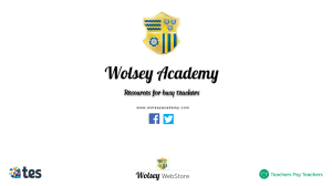 6. Wolsey Academy - ICT - EAL - Microsoft Access - Revision