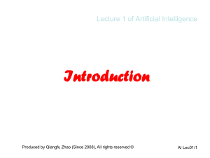 AI-Lecture 1