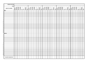 ATTENDANCE SHEET (CLASS)