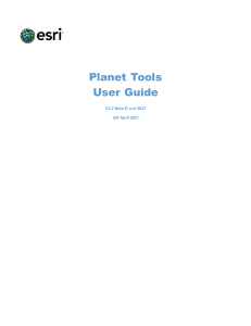 Planet Tools User Guide