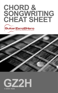 Guitar Chord   Songwriting Cheat Sheet 2019