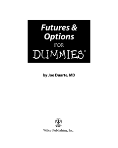 Futures & Options for Dummies (ISBN - 0471752835)