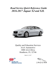 Jaguar - XJL - Workshop Manual - 2016 - 2017