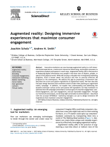 Augmented Reality: Designing Immersive Experiences that Maximize Consumer Engagement 