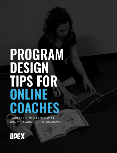 Program Design Tips for Online Coaches
