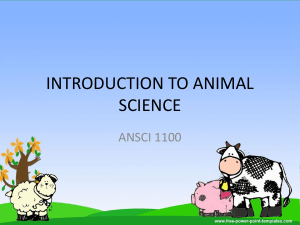 UNIT-I-Introduction-to-Animal-Science