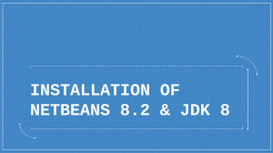 Installation of NETBEANS and JDK