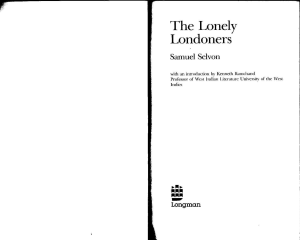 the lonely londoners